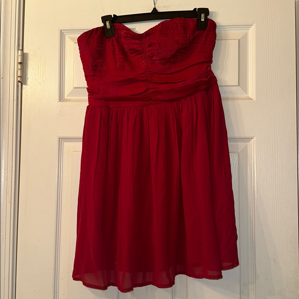 NWT BOG Collective Strapless Red Dress